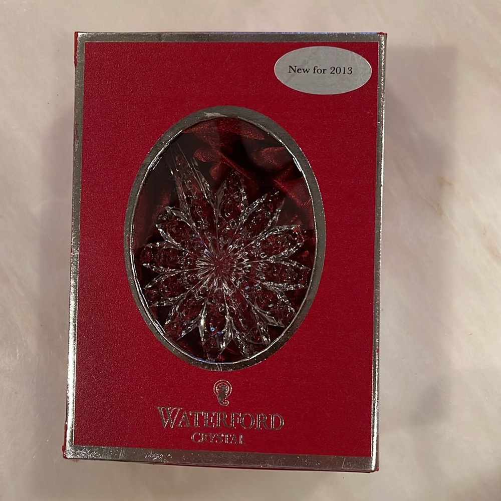 Waterford Crystal 2013 Annual Snowstar Ornament NEW IN THE BOX
